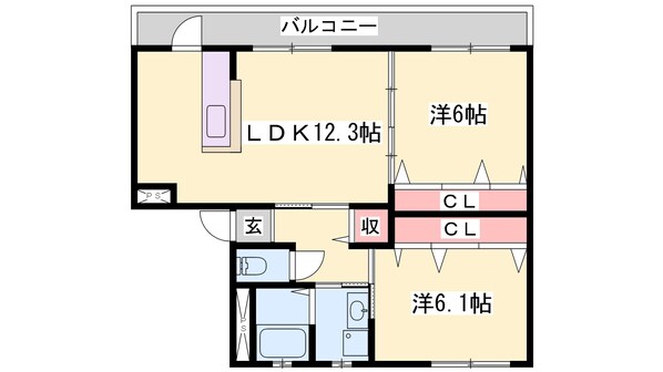 バンプロピスIIIの物件間取画像